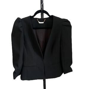 Trina‎ Turk-Classic Blazer-Black-Tailored Suit Jacket-NWT-Puff Sleeve-Women's-4
